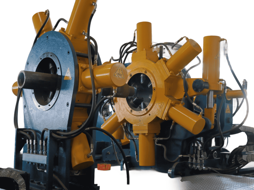 Galip hydraulic breakout unit with dual rotating heads for oilfield tool and drill collar break-out