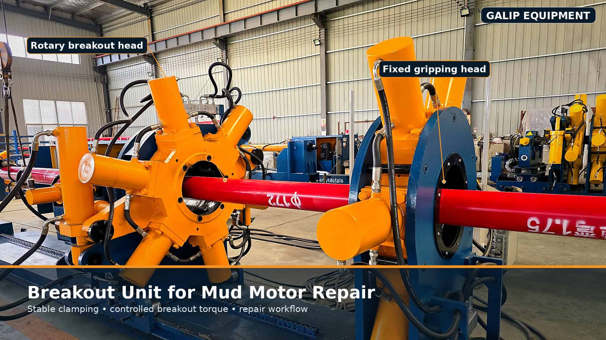 Mud Motor Nozzle Sizing: Balancing Motor and Bit Pressure 2 Mud motor on the workshop bench during repair, bearing and bit box end exposed