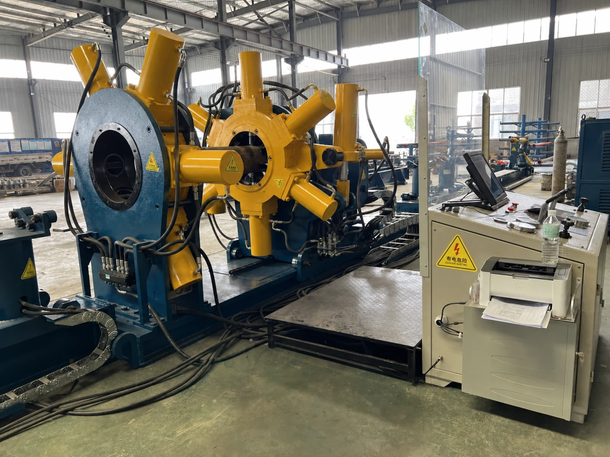 Hydraulic hose inspection checklist applied to hoses on a Galip workshop breakout unit