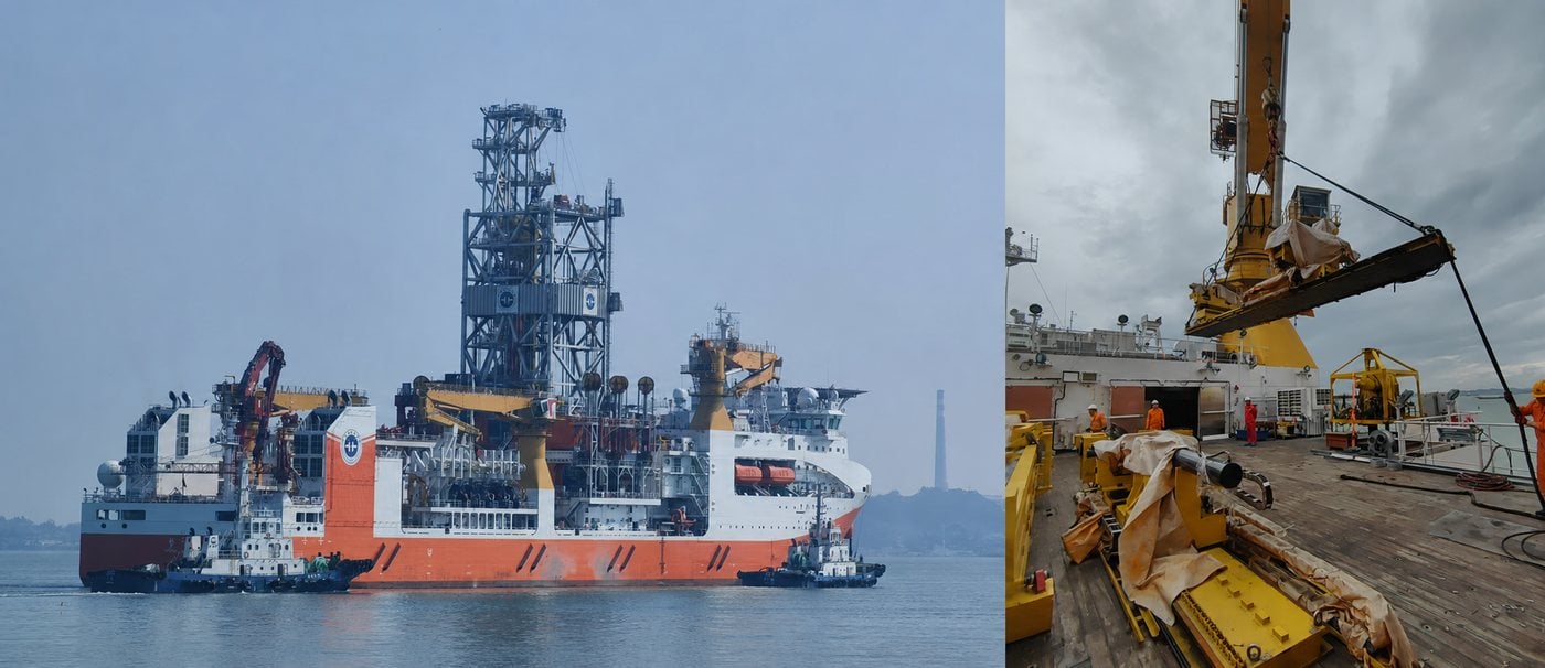 Galip breakout unit installed aboard the ocean drilling vessel Meng Xiang, 2023
