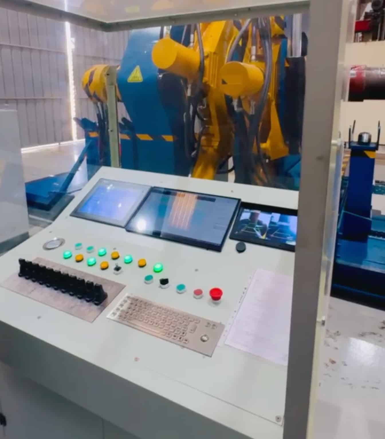 Third-Party Torque Turning: What the Service Covers, What the Report Must Prove, and When to Bring It In-House 2 Bucking unit control console showing a live torque-turn curve and parameter screens