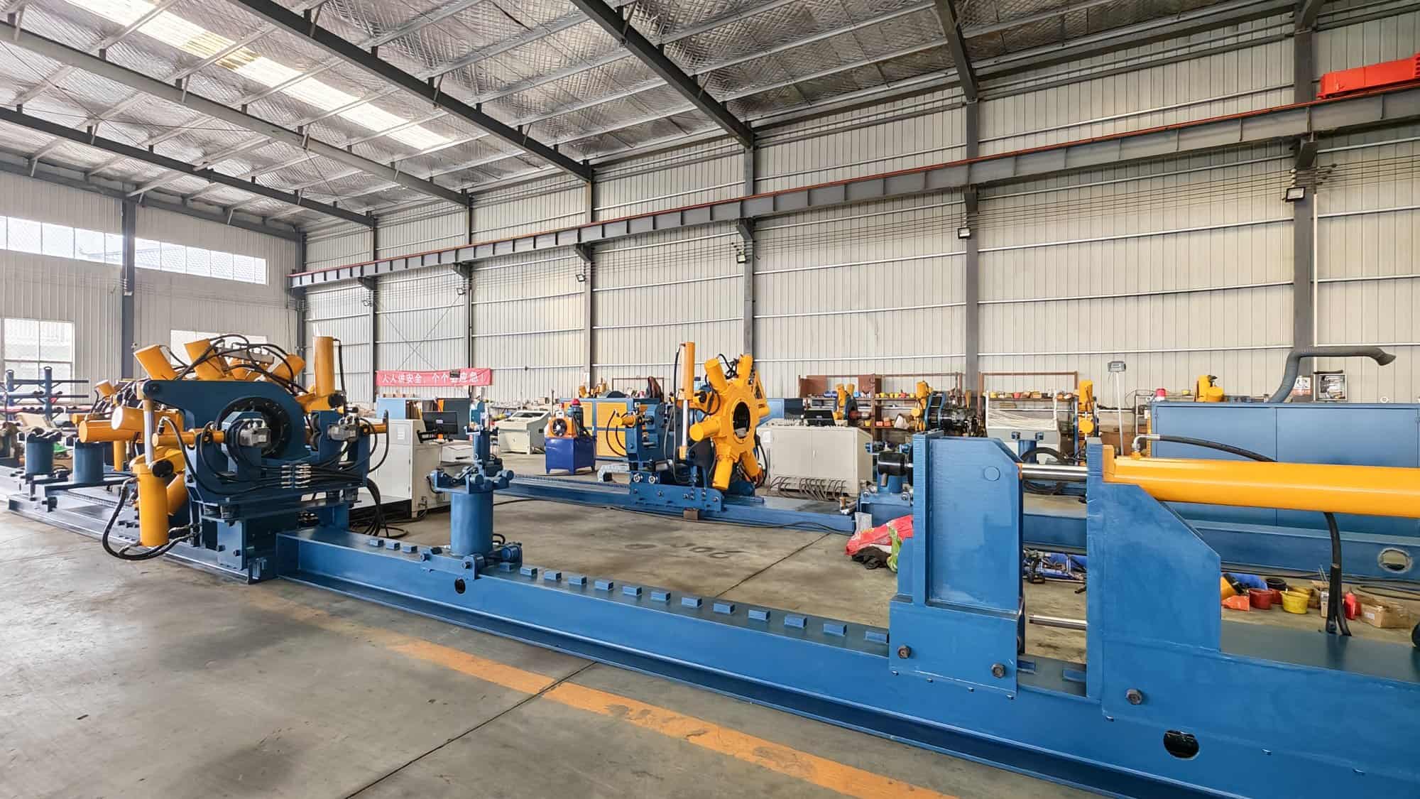 Third-Party Torque Turning: What the Service Covers, What the Report Must Prove, and When to Bring It In-House 5 Bucking unit workshop floor with several machines under assembly in Dezhou, Shandong